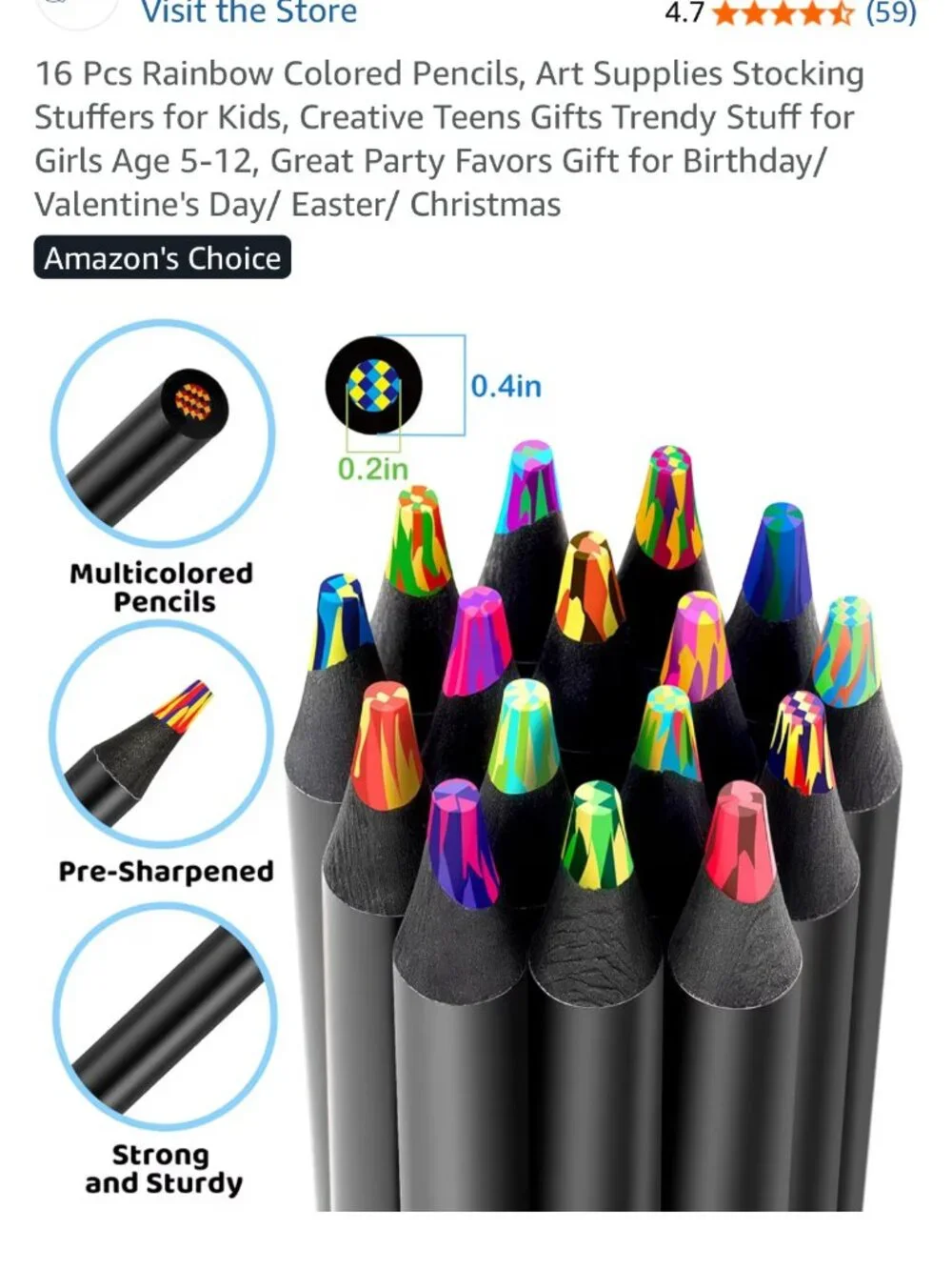 Rainbow colored pencils-2 packs NEW
